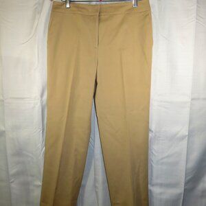 Talbots Petites Straight Leg Stretchy Khaki Women’s Pants Size 12P Waist 34 inch